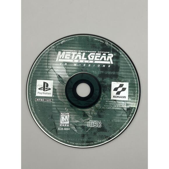 Sony PlayStation 1 PS1 Disc Only TESTED Metal Gear Solid: VR Missions Polished - Picture 1 of 3